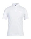 Armani Exchange Man Polo Shirt White Size L Cotton