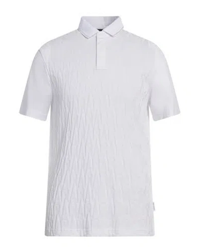 Armani Exchange Man Polo Shirt White Size L Cotton