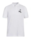 Armani Exchange Man Polo Shirt White Size L Cotton In White