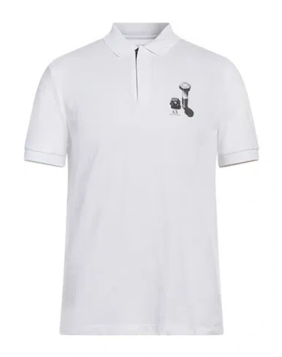 ARMANI EXCHANGE ARMANI EXCHANGE MAN POLO SHIRT WHITE SIZE XS COTTON