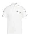 Armani Exchange Man Polo Shirt White Size S Cotton, Elastane