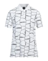 Armani Exchange Man Polo Shirt White Size Xs Cotton, Elastane