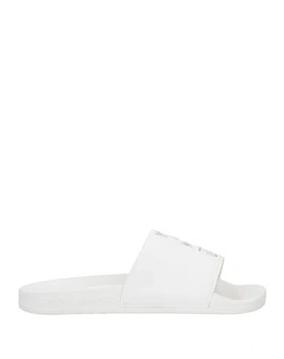 Armani Exchange Man Sandals White Size 8.5 Polyester