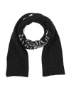 Armani Exchange Man Scarf Black Size - Wool, Polyamide In Black