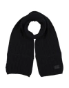 Armani Exchange Man Scarf Midnight Blue Size - Wool, Acrylic In Black