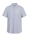 Armani Exchange Man Shirt Azure Size S Cotton, Elastane