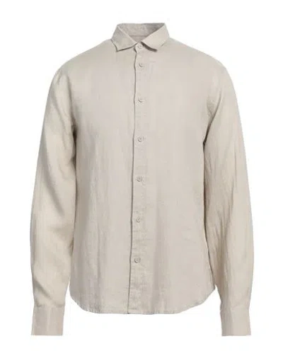 Armani Exchange Man Shirt Beige Size Xxl Linen In Sand