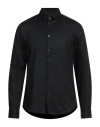Armani Exchange Man Shirt Black Size L Cotton In Black