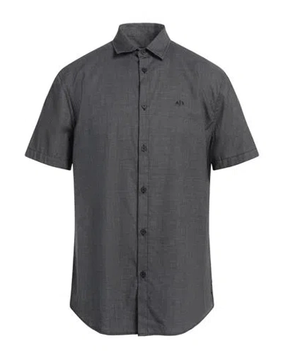 Armani Exchange Man Shirt Black Size L Cotton