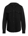 Armani Exchange Man Shirt Black Size L Cotton, Polyester, Elastane In Black