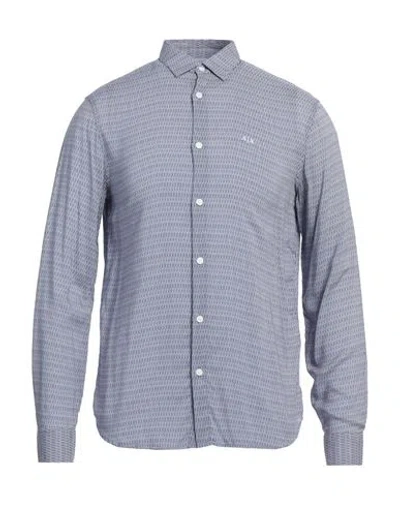 Armani Exchange Man Shirt Blue Size S Viscose
