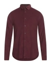Armani Exchange Man Shirt Burgundy Size S Cotton In Red
