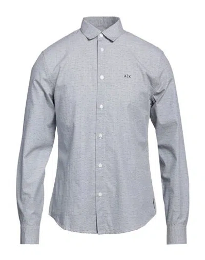 Armani Exchange Man Shirt Grey Size L Cotton