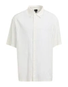 Armani Exchange Regular Fit Short Sleeve Shirt In White