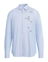 Armani Exchange Man Shirt Light Blue Size L Cotton