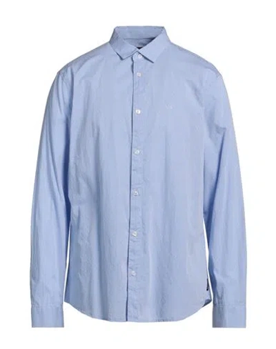 Armani Exchange Man Shirt Light Blue Size S Cotton