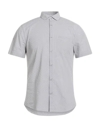 Armani Exchange Man Shirt Light Grey Size S Cotton In Gray