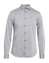 Armani Exchange Man Shirt Light Grey Size S Cotton
