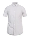 Armani Exchange Man Shirt Light Grey Size Xs Cotton In Grey