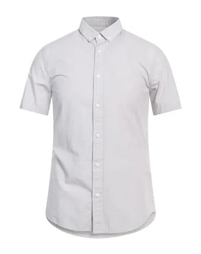 Armani Exchange Man Shirt Light Grey Size Xs Cotton
