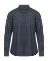 Armani Exchange Man Shirt Midnight Blue Size L Cotton
