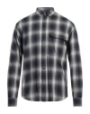 Armani Exchange Man Shirt Midnight Blue Size L Cotton