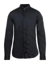 Armani Exchange Man Shirt Midnight Blue Size M Cotton