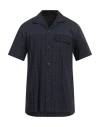 Armani Exchange Man Shirt Navy Size M Cotton In Navy