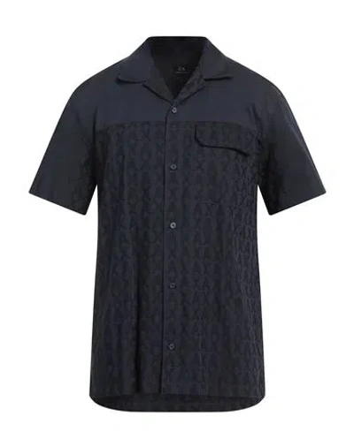 Armani Exchange Man Shirt Navy Size M Cotton