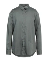 Armani Exchange Man Shirt Sage Green Size Xl Cotton, Elastane