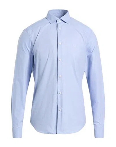 Armani Exchange Man Shirt Sky Blue Size S Cotton