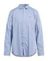 Armani Exchange Man Shirt Sky Blue Size S Cotton In Blue