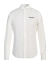 Armani Exchange Man Shirt White Size L Cotton In White