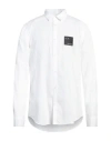 Armani Exchange Man Shirt White Size L Cotton