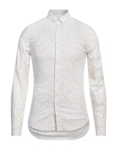 Armani Exchange Man Shirt White Size S Cotton, Elastane