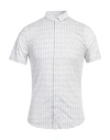 Armani Exchange 6rzc04 Ax Printed Ss Shirt In White