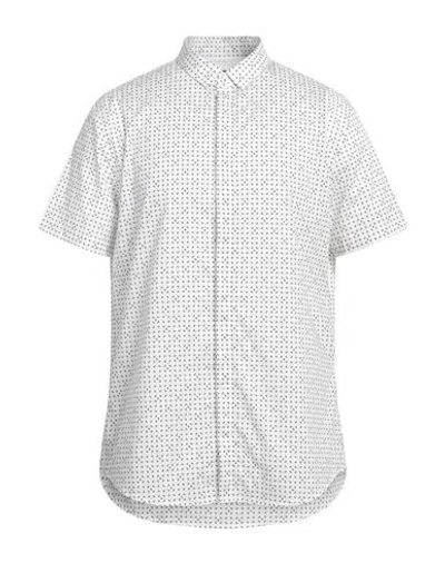 Armani Exchange Man Shirt White Size S Cotton, Elastane