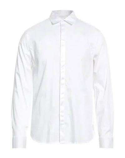 Armani Exchange Man Shirt White Size L Cotton, Elastane, Polyester
