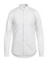 Armani Exchange Man Shirt White Size S Cotton, Elastane