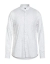Armani Exchange Man Shirt White Size M Cotton, Elastane In White