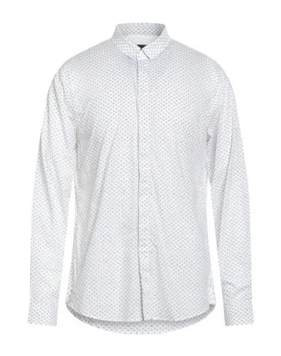 Armani Exchange Man Shirt White Size M Cotton, Elastane