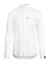 Armani Exchange Man Shirt White Size Xs Linen, Cotton