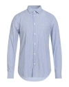 Armani Exchange Man Shirt White Size S Cotton In Blue