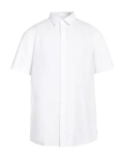 Armani Exchange Man Shirt White Size Xl Cotton