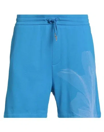 Armani Exchange Man Shorts & Bermuda Shorts Azure Size L Cotton, Polyester In Blue