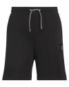 Armani Exchange Man Shorts & Bermuda Shorts Black Size L Cotton In Black