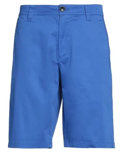 Armani Exchange Man Shorts & Bermuda Shorts Bright Blue Size 29 Cotton, Elastane
