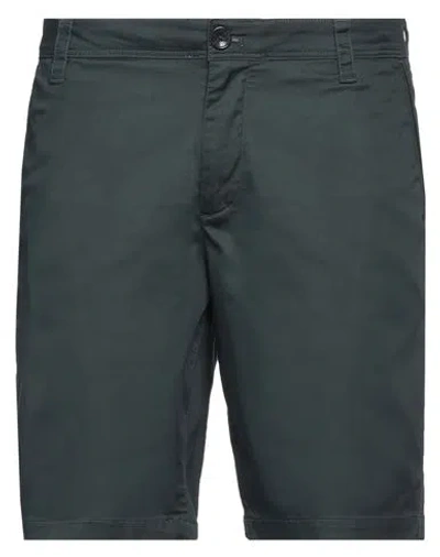 Armani Exchange Man Shorts & Bermuda Shorts Dark Green Size 36 Cotton, Polyester, Elastane In Green