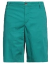 Armani Exchange Man Shorts & Bermuda Shorts Green Size 33 Cotton, Polyester, Elastane In Black