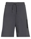 Armani Exchange Man Shorts & Bermuda Shorts Lead Size L Cotton, Polyester In Grey